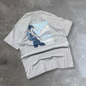 Jimi Hendrix Experience 1988 Graphic T Shirt Mens Size Large Grey